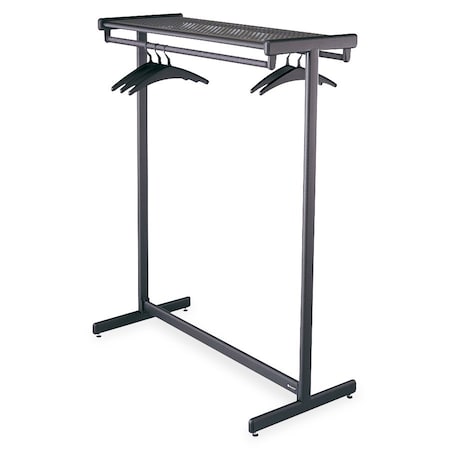 Quartet RACK, GARMENT, 48"-1 SHLF, BK QRT20314